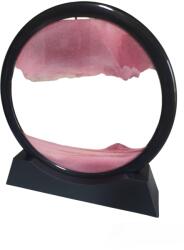 Arvada Decoratiune casa, birou tip clepsidra, Arvada® Minimaluxe sticla/nisip 3D, roz/negru (sid951)