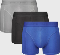 Jack & Jones 3PACK JACK AND JONES JACOrdinary pamut boxeralsó, kék-sötétszürke
