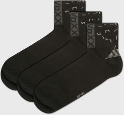 VOXX 3PACK Codex rövid szárú sportzokni, fekete