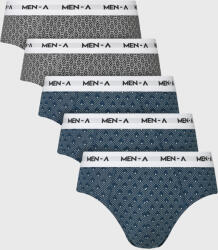 MEN-A 5 PACK MEN-A alsónadrág, kék-szürke