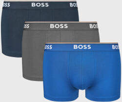 HUGO BOSS 3PACK BOSS Power I pamut boxeralsó, kék-sötétszürke
