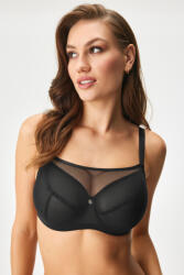 Nessa Salma Crop Top bélés nélküli melltartó, fekete