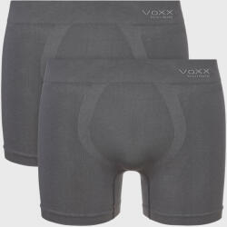 VOXX 2PACK Joel bambusz boxeralsó, varrások nélküli, sötétszürke