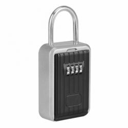 ASTRO Cutie pentru chei waterproof Astro, caseta exterior cu cod mecanic din 4 cifre, material aliaj zinc, dimensiuni 12.5 cm x 5.5 cm x 4 cm, negru (sid582)