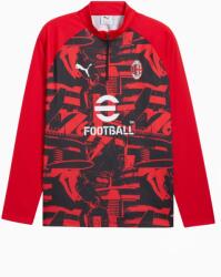 PUMA Hanorac Puma AC Milan 26/27 Warm Up 1/4 Zip Top - Negru, Roșu - negru, s - masculin (786678 11) (786678 11)
