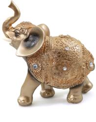 Ella Home Statueta Gold Elephant din rasina, Auriu, 14cm (2390)