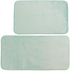 ELLA HOME Set 2 covorase de baie Ella Home, poliester, albastru, 50x80cm si 50x100cm (2888) Covor baie
