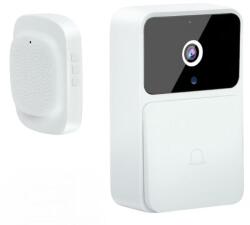 MBSTAR Sonerie Video Wireless 480p, cu Audio Bidirectional si Viziune Nocturna, Aplicatie X Smart Home, Model FCD-M7, Wi-Fi 2.4GHz, Stocare Cloud si card SD, Baterie 850mAh, Culoare Alba (S-02)
