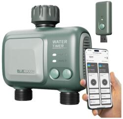 MBSTAR Programator Pentru Irigare si Udare Automata, MBSTAR®, Control Prin Aplicatie si Manual, 5 Planuri de Udare, Rezistent la Apa IPX5, Compatibil Alexa si Google Assistant, Alimentare cu Baterii, Gateway