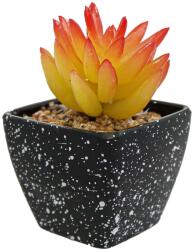  Planta Suculenta Artificiala, Portocaliu, Plastic, 9Cm - Portocaliu, Plastic, 9cm (2102)