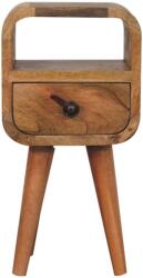 Artisan Furniture Noptieră cu nișă deschisă curbată finisaj stejar extra mini (IN3910)