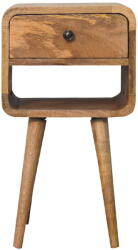 Artisan Furniture Noptieră joasă curbată finisaj stejar mini (IN3349)