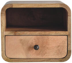 Artisan Furniture Noptieră cu nișă deschisă suspendată curbată finisaj stejar extra mini (IN3902)