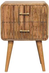 Artisan Furniture Noptieră cu front striat cu mâner T-bar (IN3718)