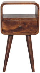 Artisan Furniture Noptieră curbată finisaj castaniu mini (IN3313)