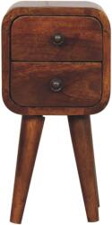 Artisan Furniture Noptieră curbată finisaj castaniu extra mini (IN3913)