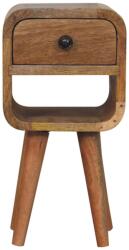 Artisan Furniture Noptieră joasă curbată finisaj stejar extra mini (IN3909)
