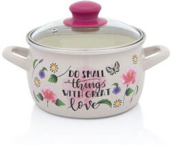 Metalac Cratita cu Capac de Sticla Metalac Spring Email 2.2L Diametru 16CM Multicolor (380505)