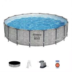 Bestway Piscina Rotunda cu Cadru Metalic Bestway Steel Pro Max BW5618Y 548 x 122CM Gri (6941607327814)