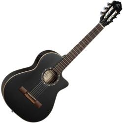 Ortega Guitars RCE125SBK-3/4 3/4 nylonhúros gitár - Szatén fekete