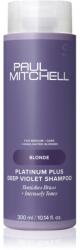 Paul Mitchell Blonde Platinum Plus Deep Violet Shampoo lila sampon semlegesíti a sárgás tónusokat 300 ml