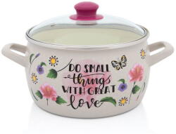 Metalac Oala cu Capac de Sticla Metalac Spring Email 4.2L Diametru 20CM Multicolor (380507)