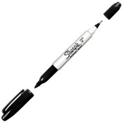 Sharpie Tartós marker két heggyel, Sharpie, Fekete (GABMDMT)
