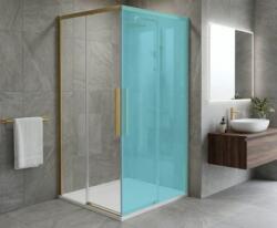 SAPHO GELCO LUXOR GOLD tolóajtó, sarokbelépős kabinhoz, transzparent, matt arany 80 (GU2180G)