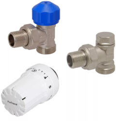 FIXTREND sarok termosztatikus radiátorszelep szett, 1/2" x G3/4 (60120000012)