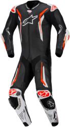 Alpinestars GP TECH V5 egyrészes, fekete/fehér/fluo piros, 2026, méret 54