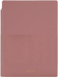 Deli Caiet birou a5 112 file 80g dictando coperta piele roz n141l Deli (DLEN141LP)