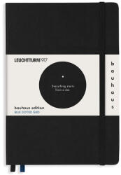 Leuchtturm Caiet a5 punctat coperta rigida negru bauhaus Leuchtturm (LT359617)