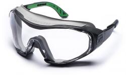 Univet Ochelari protectie Clear Plus, rama gunmetal verde, tratament AS/AF, Univet 6X1000000