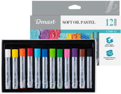 DMAST Creioane ulei pastel profesionale 12 culori Dmast by pebeo (DLEC340-12)