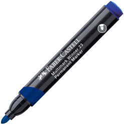 Faber-Castell Marker permanent albastru varf rotund multimark winner 23 Faber-castell - Set 12 (FC453353)