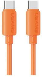 USAMS U98 adatkábel Type-C - Lightning 30W gyorstöltő 100cm NARANCSSÁRGA SJ788USB03 (SJ788USB03)