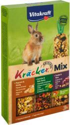 Vitakraft csemege nyulaknak Kräcker Mix popcorn, zöldség, szőlő, 3 darab