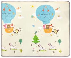 Raya Toys Covoraș de joacă dublu față Raya Toys - Balonașe și nave, 180 x 200 cm (502124287)