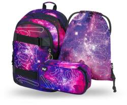 Baagl SADA 3 Skate Galaxy: rucsac, prosop, geantă (A-8540)