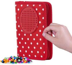 PIXIE CREW tocător școlar roșu din material cu buline albe (OLP1009PXA-04-87) Penar