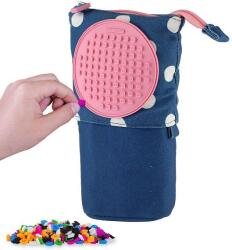 PIXIE CREW Husă pop-up albastră cu buline albe, panou mic (OLP1009PXA-15-84) Penar