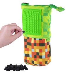 PIXIE CREW Husă pop-up verde-maronie, panou mic (OLP1009PXA-15-83) Penar