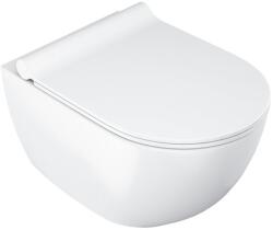 RAVAK Chrome vas wc cu capac soft-close agăţat fără margine alb lucios X03081 (X03081)