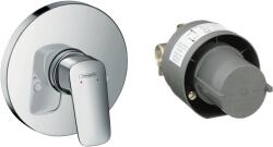 Hansgrohe Logis zuhanycsaptelep szett falsík alatti szereléshez, króm 71666000 (71666000)