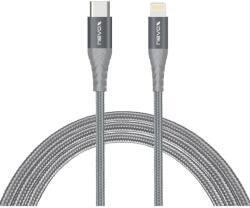 NEVOX USB 2.0 Type C Lightning Töltő/adat Szürke 1m 1885 (1885)