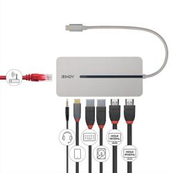 Lindy Hub USB LINDY DST-Mx Duo, USB-C, 10 porturi, HDMI, RJ-45, (LY-43360) - generaltech