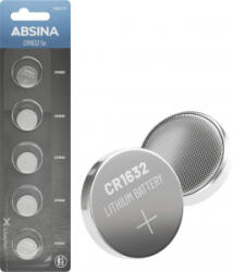 ABSINA Gombelem CR 1632 3 V 5 db Lítium (401048) (401048) - aqua