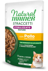 Natural Trainer 56x70g Natural Trainer Straccetti Mature Sterilised csíkok szószban nedves macskatáp - Csirke