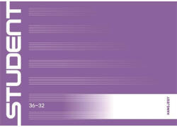 ICO Füzet, tűzött, A5, fekvő, hangjegy, 32 lap, ICO "Student", "36-32 (TICSUST3632) - fapadospatron