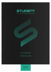 ICO Füzet, tűzött, A4, vonalas, 32 lap, ICO "Student Premium", "81-32", fekete (TICSFPV) - fapadospatron